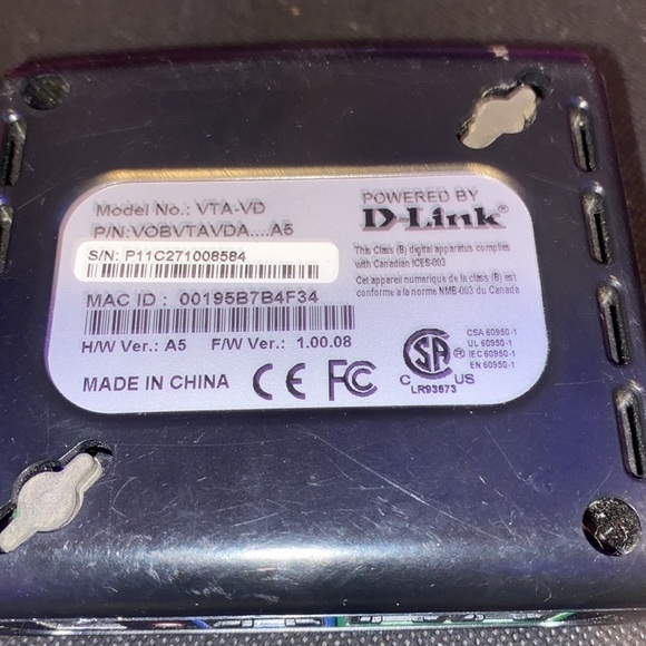 D-Link VTA-VR Broadband Telephone Adapter with Vonage - Picture 3 of 3